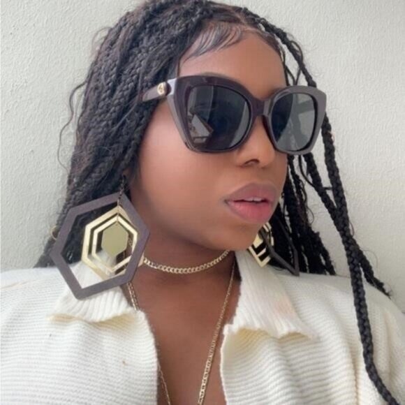 New - Gucci Sunglasses Women's GG0921S 004 Brown /Grey  55-19-145mm","descriptio - Picture 10 of 12